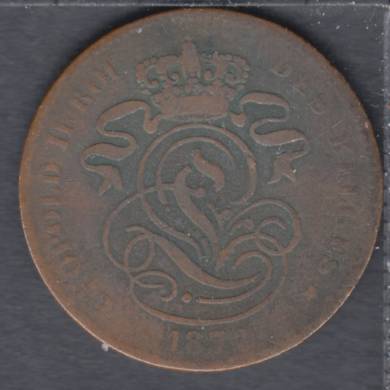 1873 - 2 centimes - Belgium