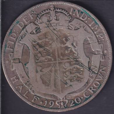 1920 - G/VG- Half Crown - Grande Bretagne