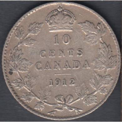 1912 - Fine - Canada 10 Cents