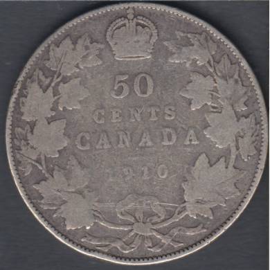 1910 - VG - Edwardian Leaves - Canada 50 Cents