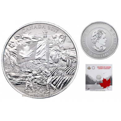 2017 - $3 - Pure Silver Coin - Spirit of Canada
