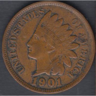 1901 - EF - Indian Head Small Cent