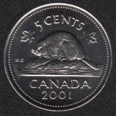 2001 P - B.Unc - Canada 5 Cents