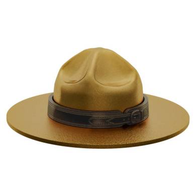 2020 $25 Dollars - Pice de 1,5 oz en argent pur rehausse d'un placage d'or - Chapeau traditionnel de la GRC