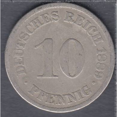 1889 A - 10 Pfennig - Allemagne