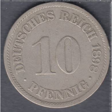1898 A - 10 Pfennig - Germany