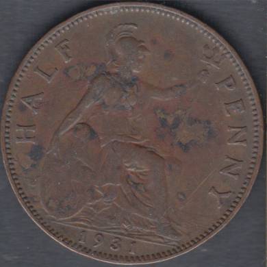 1931 - Half Penny - Great Britain