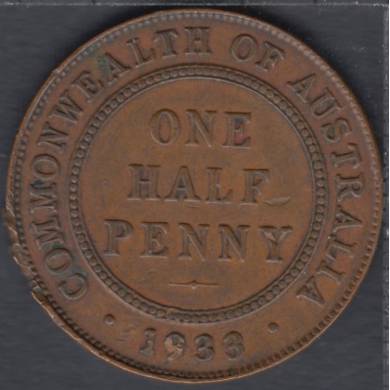 1933 - 1/2 Penny - Australia