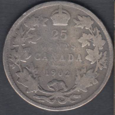 1902 - VG - Canada 25 Cents