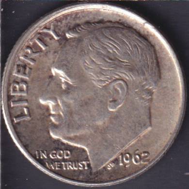1962 - UNC - Roosevelt - 10 Cents USA