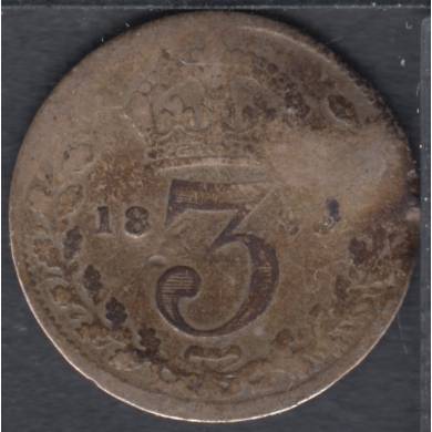 1898 - 3 Pence  - Bent - Great Britain