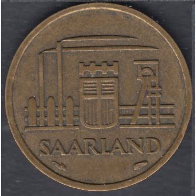 1954 - 10 Franken- Saarland