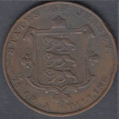 1861 - 1/26 de Shilling - Jersey