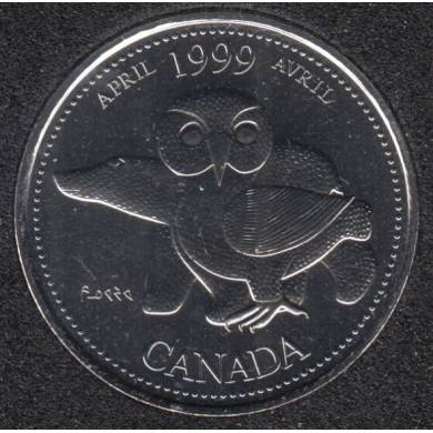 1999 - #4 NBU - April - Canada 25 Cents