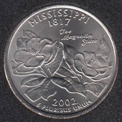 2002 P - Mississippi - 25 Cents