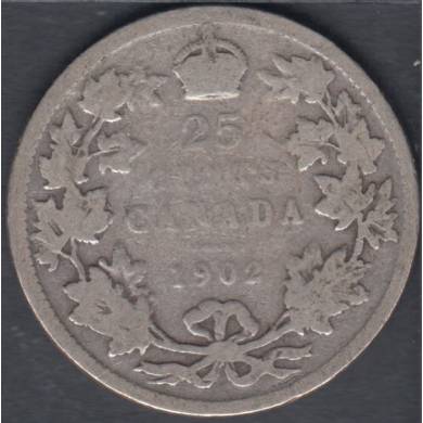 1902 - Good - Canada 25 Cents