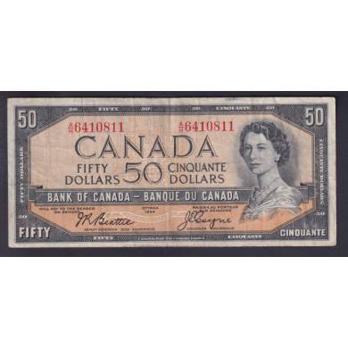 1954 $50 Dollars - Fine - Beattie Coyne - Prefix A/H