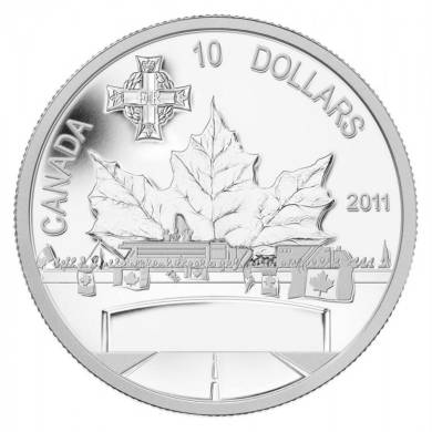 2011 - $10 - Fine Silver Coin - Highway of Heroes