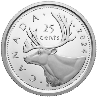 2024 - Proof - Argent Fin - Canada 25 Cents