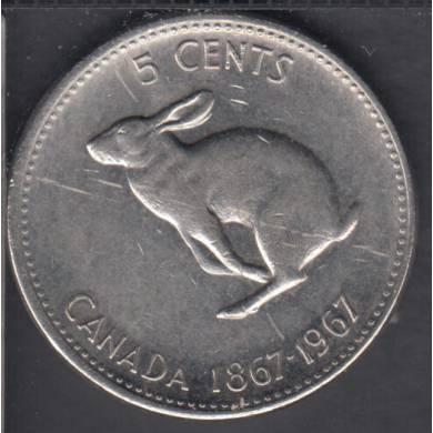 1967 - Circuler - Canada 5 Cents