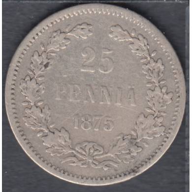 1875 S - 25 Pennia - Finland
