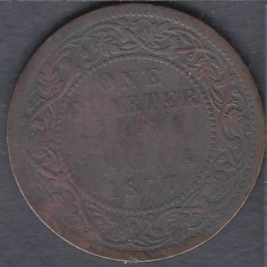 1877 - 1/4 Anna - Inde Britannique