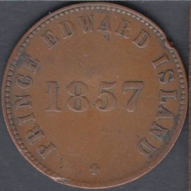 1857 - VF - Damaged - Self Government and Free Trade - PE-7C4 - P.E.I.