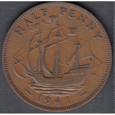 1941 - 1/2 Penny - Great Britain