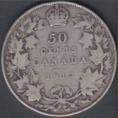 1912 - VG - Canada 50 Cents