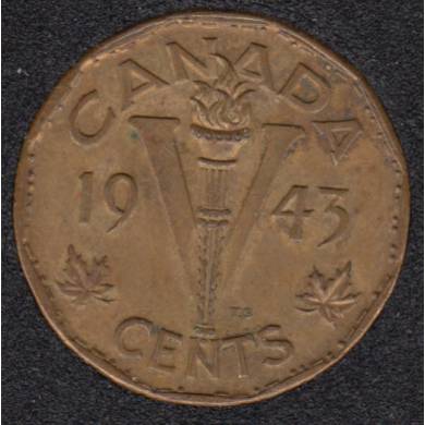1943 - Tombac - EF - Canada 5 Cents