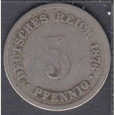 1876 B - 5 Pfennig - Germany