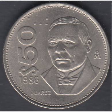 1986 Mo - 50 Pesos - AU - Mexico