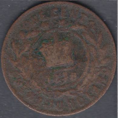 1876 H - Filler - Large Cent - Terre Neuve