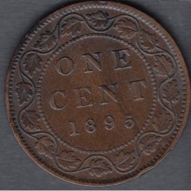 1895 - F/VF - Canada Large Cent