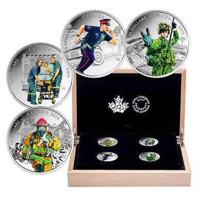2015 Canada $15 Dollars Fine Silver - National Heroes - 4 Coins Set
