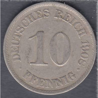 1908 A - 10 Pfennig - Germany