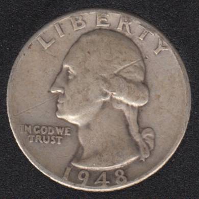 1948 D - Washington - 25 Cents