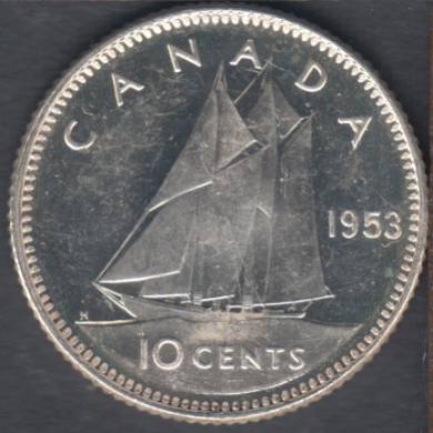 1953 - SF - AU/UNC - Canada 10 Cents