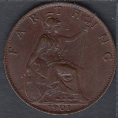 1901 - Farthing - AU - Grande Bretagne