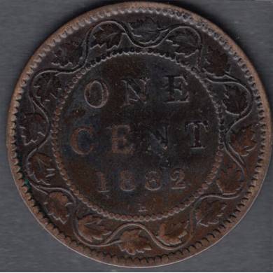 1882 H - VG/F - Obverse #1 - Canada Large Cent