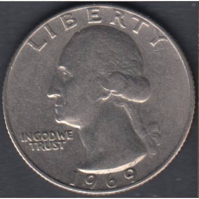 1969 - EF - Washington - 25 Cents USA