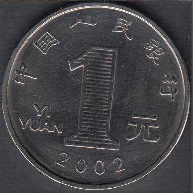 2002 - 1 Yuan - B. Unc - Chine