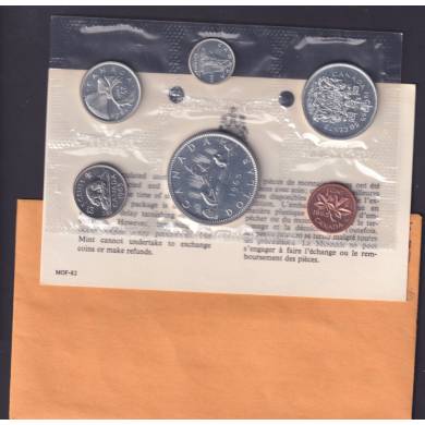 1965 - Type 3 - $1 Dollar #1 Sm.Bds Ptd5 & 1 Cent #3 LB B5 - RCM - PROOF LIKE SET