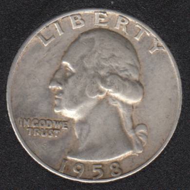 1958 D - Washington - 25 Cents
