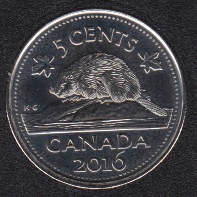 2016 - B.Unc - Canada 5 Cents