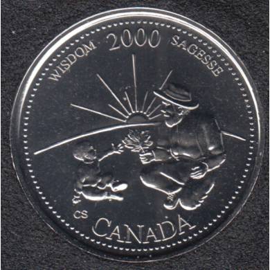 2000 - #9 NBU - Sagesse - Canada 25 Cents