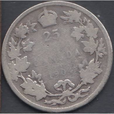 1904 - A/G - Canada 25 Cents
