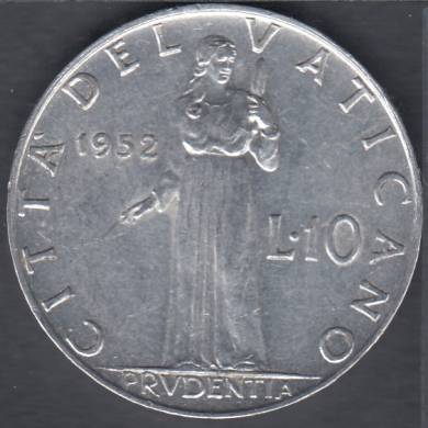 1952/XIV - 10 Lire - Pius XII - Vatican