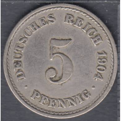 1904 A - 5 Pfennig - Germany