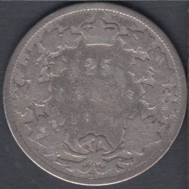1874 H - Filler - Canada 25 Cents